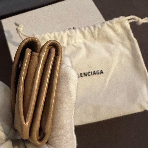 BALENCIAGA Paper mini wallet Trifold wallet full inclusion - Picture 12 of 13